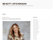 Tablet Screenshot of beautyaficionado.com